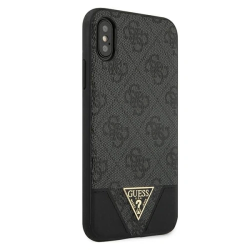 Kup Etui Guess GUHCPXPU4GHBK Apple iPhone X/XS šedé/grey hardcase 4G Triangle Collection - GUE820GRY - {ean13} - Sklep Home Screen