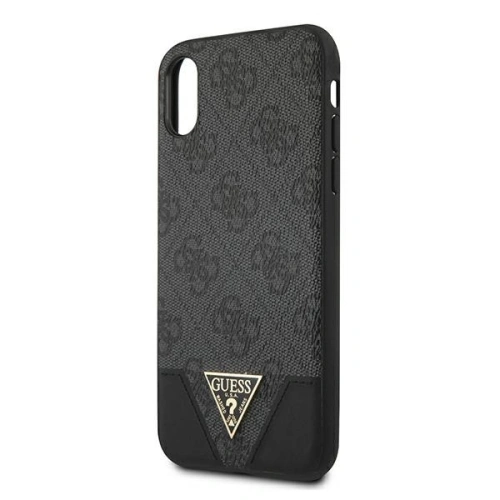 Kup Etui Guess GUHCPXPU4GHBK Apple iPhone X/XS šedé/grey hardcase 4G Triangle Collection - GUE820GRY - {ean13} - Sklep Home Screen