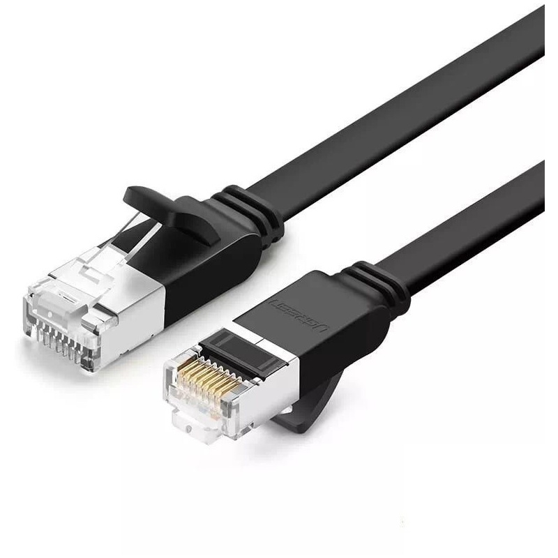Buy UGREEN NW101 Cat 6 UTP Flat Ethernet RJ45 Cable Pure Copper 8m black - 6957303851881 - UGR570BLK - Homescreen.pl