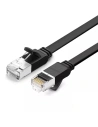 UGREEN lapos hálózati kábel fém csatlakozókkal, Ethernet RJ45, Cat.6, UTP, 8m (fekete)