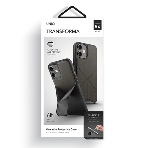 Kup Etui UNIQ Transforma Apple iPhone 12 mini szürke/charcoal grey - UNIQ289GRY - {ean13} - Sklep Home Screen