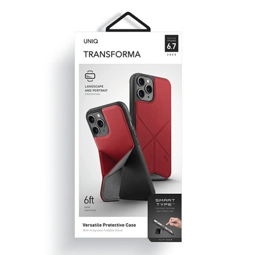 Kup Apple UNIQ Transforma Tasche iPhone 12 Pro Max rot/rot - UNIQ290RED - {ean13} - Sklep Home Screen