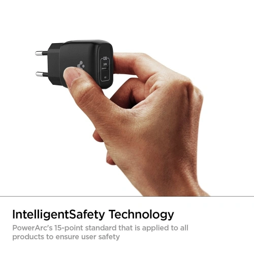 Kup Ładowarka sieciowa Spigen PE2009EU PowerArc ArcStation Pro Wall Charger PD 20W 3A Black - SPN1417BLK - {ean13} - Sklep Home Screen