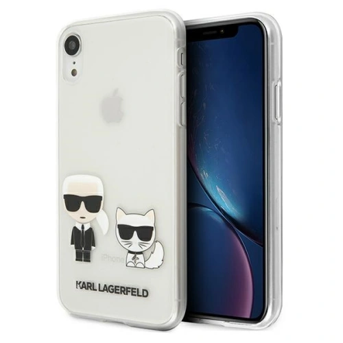 Kup Etui Karl Lagerfeld KLHCI61CKTR Apple iPhone XR hardcase Transparent Karl & Choupette - KLD430CL - {ean13} - Sklep Home Screen