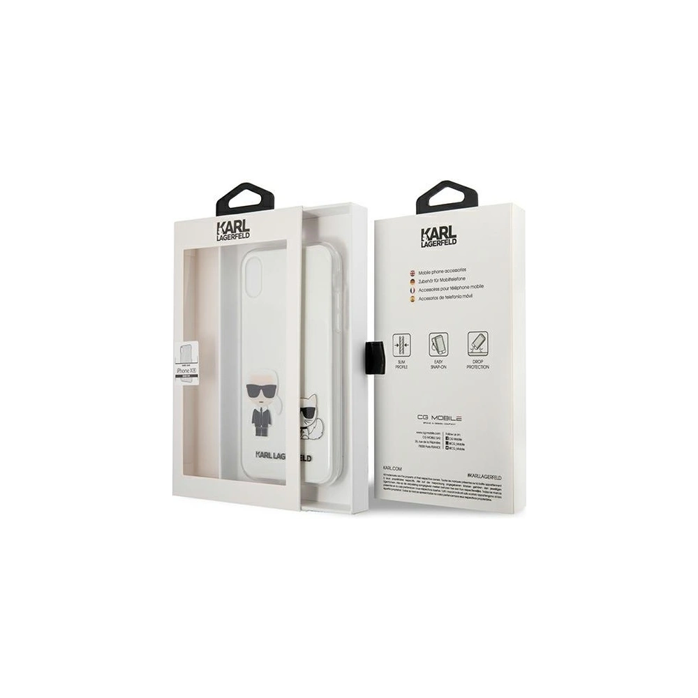 Etui Karl Lagerfeld KLHCI61CKTR Apple iPhone XR hardcase Transparent Karl & Choupette