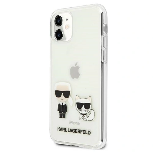 Kup Etui Karl Lagerfeld KLHCN61CKTR Apple iPhone 11 hardcase Transparent Karl & Choupette - KLD434CL - {ean13} - Sklep Home Screen