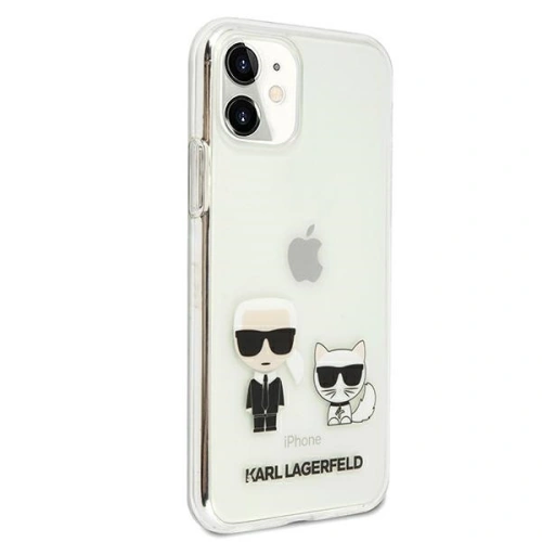 Buy Karl Lagerfeld KLHCN61CKTR Apple iPhone 11 hardcase Transparent Karl & Choupette - KLD434CL - {ean13} - Home Screen Store Europe