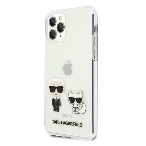 Buy Karl Lagerfeld KLHCN65CKTR Apple iPhone 11 Pro Max hardcase Transparent Karl & Choupette - KLD436CL - {ean13} - Home Screen Store Europe