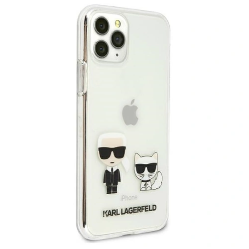 Buy Karl Lagerfeld KLHCN65CKTR Apple iPhone 11 Pro Max hardcase Transparent Karl & Choupette - KLD436CL - {ean13} - Home Screen Store Europe