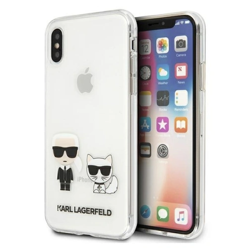 Kup Etui Karl Lagerfeld KLHCPXCKTR Apple iPhone X/XS hardcase Transparent Karl & Choupette - KLD437CL - {ean13} - Sklep Home Screen