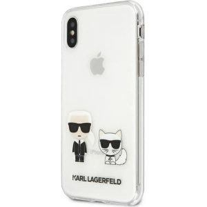 Kup Karl Lagerfeld Apple Tasche KLHCPXCKTR iPhone X/XS Hartschale Transparent Karl & Choupette - KLD437CL - {ean13} - Sklep Home Screen