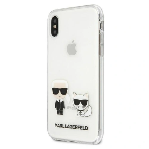 Kup Etui Karl Lagerfeld KLHCPXCKTR Apple iPhone X/XS hardcase Transparent Karl & Choupette - KLD437CL - {ean13} - Sklep Home Screen