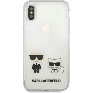 Kup Karl Lagerfeld Apple Tasche KLHCPXCKTR iPhone X/XS Hartschale Transparent Karl & Choupette - KLD437CL - {ean13} - Sklep Home Screen