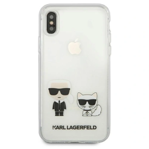 Kup Etui Karl Lagerfeld KLHCPXCKTR Apple iPhone X/XS hardcase Transparent Karl & Choupette - KLD437CL - {ean13} - Sklep Home Screen