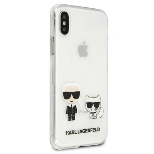 Kup Etui Karl Lagerfeld KLHCPXCKTR Apple iPhone X/XS hardcase Transparent Karl & Choupette - KLD437CL - {ean13} - Sklep Home Screen