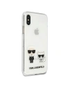 Kup Karl Lagerfeld Apple Tasche KLHCPXCKTR iPhone X/XS Hartschale Transparent Karl & Choupette - KLD437CL - {ean13} - Sklep Home Screen