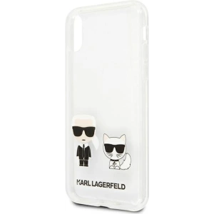 Kup Karl Lagerfeld Apple Tasche KLHCPXCKTR iPhone X/XS Hartschale Transparent Karl & Choupette - KLD437CL - {ean13} - Sklep Home Screen
