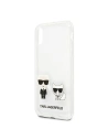 Kup Karl Lagerfeld Apple Tasche KLHCPXCKTR iPhone X/XS Hartschale Transparent Karl & Choupette - KLD437CL - {ean13} - Sklep Home Screen