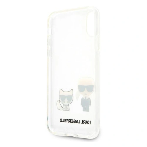 Kup Etui Karl Lagerfeld KLHCPXCKTR Apple iPhone X/XS hardcase Transparent Karl & Choupette - KLD437CL - {ean13} - Sklep Home Screen