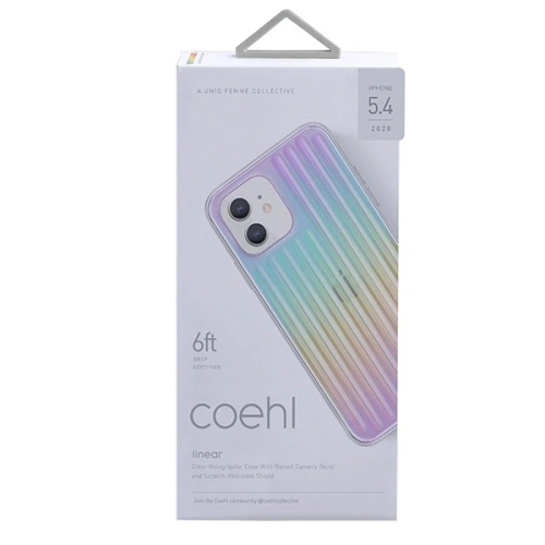 Kup Etui UNIQ Coehl Linear Apple iPhone 12 mini opalescent/iridescent - UNIQ307IRI - {ean13} - Sklep Home Screen