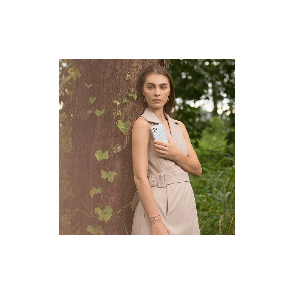 Etui UNIQ Coehl Linear Apple iPhone 12 Pro Max opalowy/iridescent