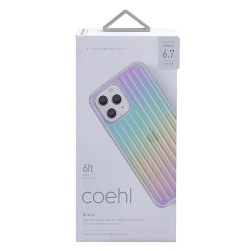 Kup Etui UNIQ Coehl Linear Apple iPhone 12 Pro Max opalowy/iridescent - UNIQ308IRI - {ean13} - Sklep Home Screen
