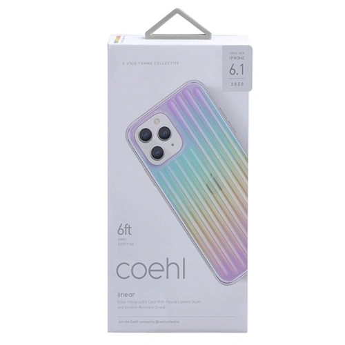 Kup Etui UNIQ Coehl Linear Apple iPhone 12/12 Pro opálový/iridescentní - UNIQ309IRI - {ean13} - Sklep Home Screen