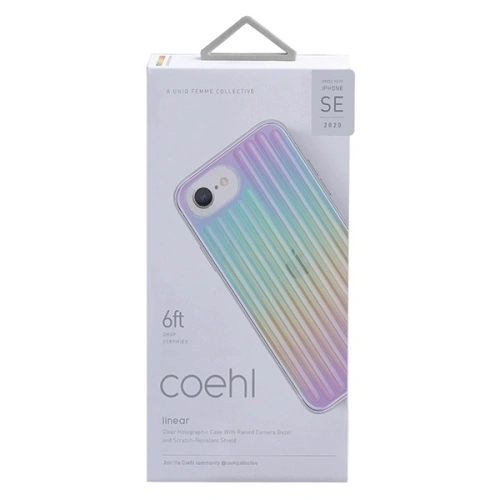 Kup Etui UNIQ Coehl Linear Apple iPhone SE 2022/SE 2020/8/7 opalescent/iridescent - UNIQ310IRI - {ean13} - Sklep Home Screen