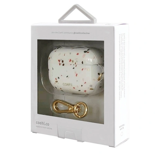 Kup Etui UNIQ Coehl Terrazzo Apple AirPods Pro alb/negru natural - UNIQ319WHT - {ean13} - Sklep Home Screen