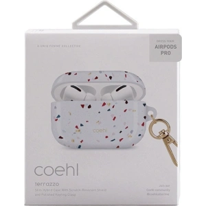 Etui UNIQ Coehl Terrazzo Apple AirPods Pro bílá/přírodní bílá