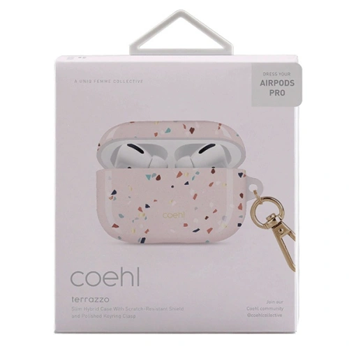 Kup Etui UNIQ Coehl Terrazzo Apple AirPods Pro różowy/blush pink - UNIQ320PNK - {ean13} - Sklep Home Screen