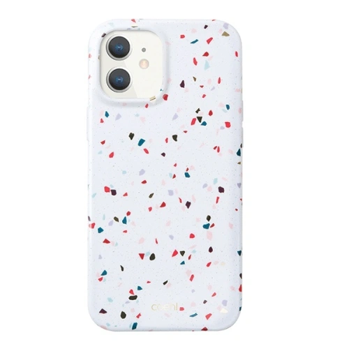 Kup Etui UNIQ Coehl Terrazzo Apple iPhone 12 mini bílý/přírodní bílá - UNIQ321WHT - {ean13} - Sklep Home Screen