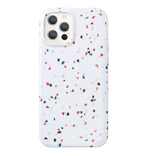 Kup Etui UNIQ Coehl Terrazzo Apple iPhone 12 Pro Max alb/alb natural - UNIQ323WHT - {ean13} - Sklep Home Screen