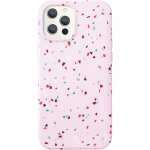 Etui UNIQ Coehl Terrazzo Apple iPhone 12 Pro Max růžový/blush pink