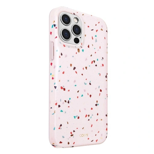 Kup Etui UNIQ Coehl Terrazzo Apple iPhone 12 Pro Max rózsaszín/blush pink - UNIQ324PNK - {ean13} - Sklep Home Screen