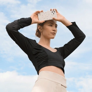 Etui UNIQ Coehl Terrazzo Apple iPhone 12/12 Pro biały/natural white