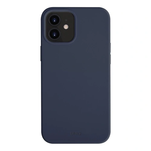 Kup Etui UNIQ Lino Hue Apple iPhone 12 mini albastru/marină albastră Antimicrobian - UNIQ331BLU - {ean13} - Sklep Home Screen