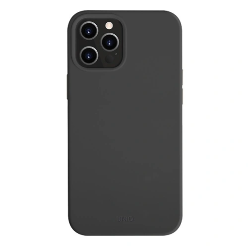 Kup Apple UNIQ Lino Hue Case iPhone 12 Pro Max schwarz/ink schwarz Antimikrobiell - UNIQ333BLK - {ean13} - Sklep Home Screen