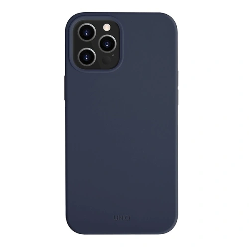 Kup Etui UNIQ Lino Hue Apple iPhone 12 Pro Max albastru/marin Antimicrobian - UNIQ334BLU - {ean13} - Sklep Home Screen
