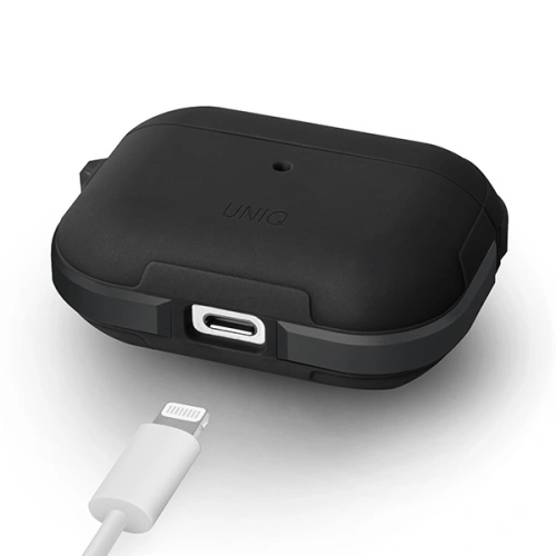 Kup Etui UNIQ Valencia Apple AirPods Pro czarny/midnight black Antimicrobial - UNIQ339BLK - {ean13} - Sklep Home Screen