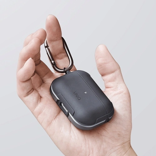 Kup Apple UNIQ Valencia Case AirPods Pro schwarz/midnight black Antimikrobielles Case - UNIQ339BLK - {ean13} - Sklep Home Screen