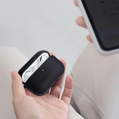 Kup Etui UNIQ Valencia Apple AirPods Pro czarny/midnight black Antimicrobial - UNIQ339BLK - {ean13} - Sklep Home Screen