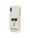 Kup Karl Lagerfeld Apple Tasche KLHCPXPCKHML iPhone X/XS mehrfarbig Hartschalenetui Iridescent Karl`s Head - KLD438MTL - {ean13} - Sklep Home Screen