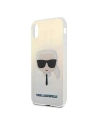 Kup Karl Lagerfeld Apple Tasche KLHCPXPCKHML iPhone X/XS mehrfarbig Hartschalenetui Iridescent Karl`s Head - KLD438MTL - {ean13} - Sklep Home Screen