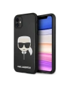 Etui Karl Lagerfeld KLHCN61KHBK Apple iPhone 11 černý/black hardcase Ikonik Karl`s Head