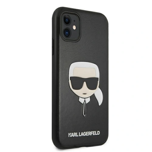 Kup Karl Lagerfeld Apple Tasche KLHCN61KHBK iPhone 11 schwarz/schwarz Hartschale Ikonik Karl`s Head - KLD435BLK - {ean13} - Sklep Home Screen