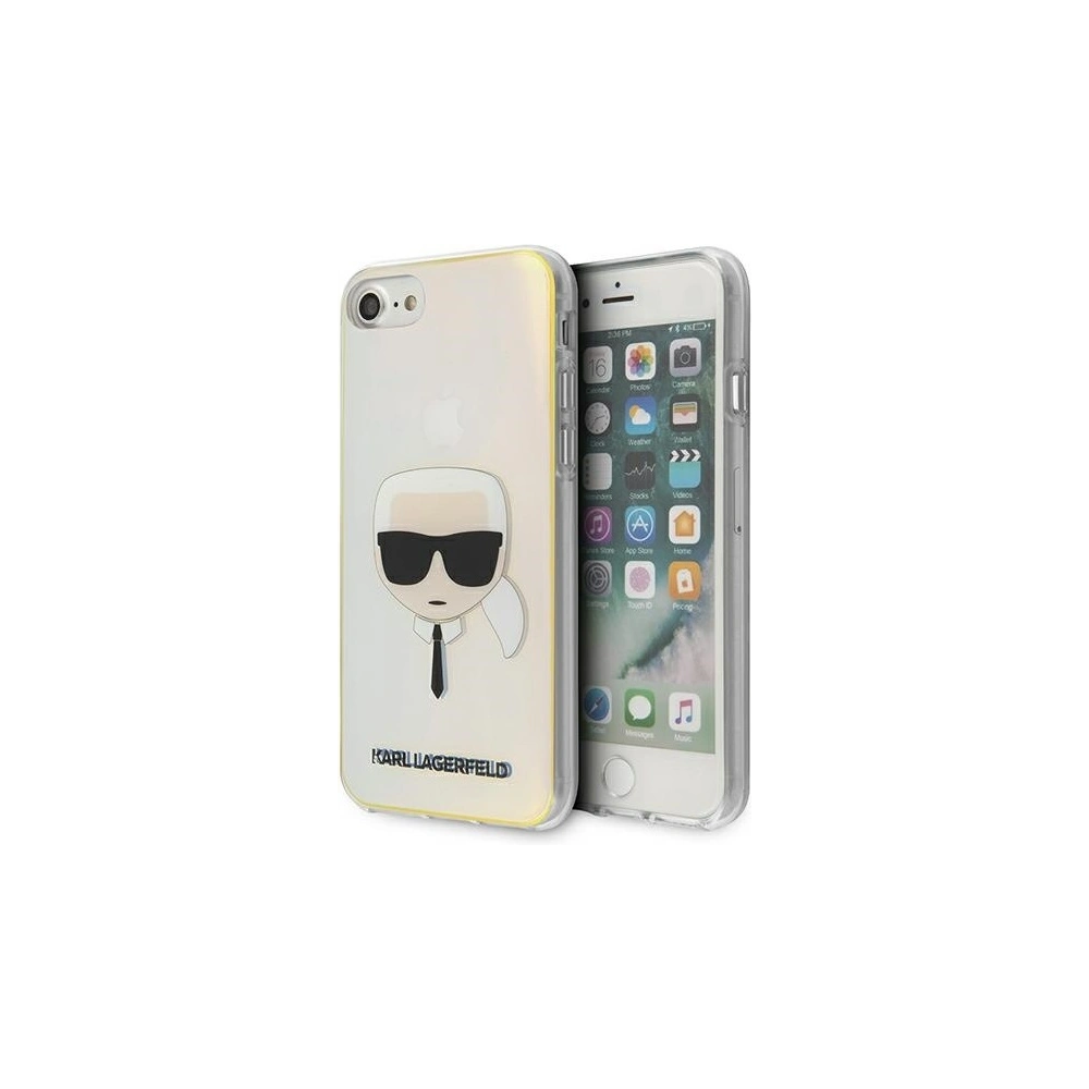 Etui Karl Lagerfeld KLHCI8PCKHML Apple iPhone SE 2022/SE 2020/8/7 multicolor hardcase Iridescent Karl`s Head
