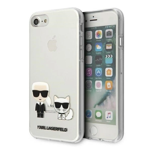 Kup Etui Karl Lagerfeld KLHCI8CKTR Apple iPhone SE 2022/SE 2020/8/7 hardcase Transparent Karl & Choupette - KLD431CL - {ean13} - Sklep Home Screen