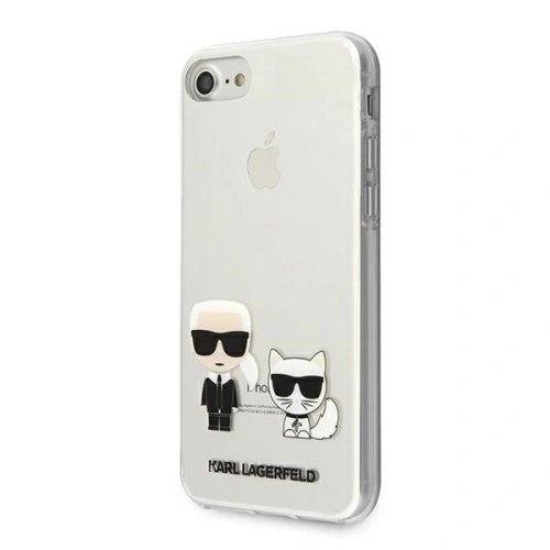 Kup Etui Karl Lagerfeld KLHCI8CKTR Apple iPhone SE 2022/SE 2020/8/7 hardcase Transparent Karl & Choupette - KLD431CL - {ean13} - Sklep Home Screen