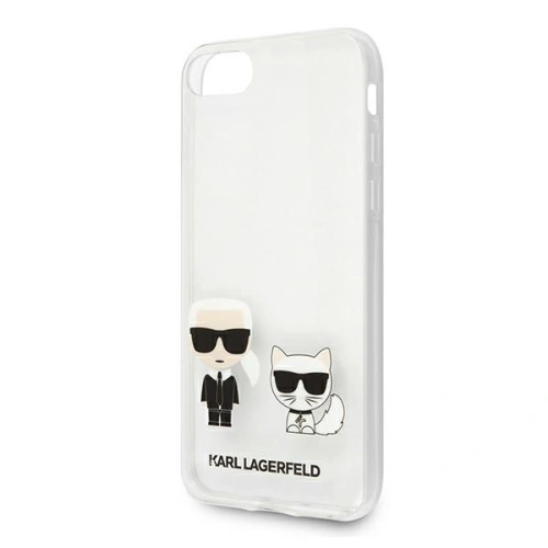 Kup Etui Karl Lagerfeld KLHCI8CKTR Apple iPhone SE 2022/SE 2020/8/7 hardcase Transparent Karl & Choupette - KLD431CL - {ean13} - Sklep Home Screen
